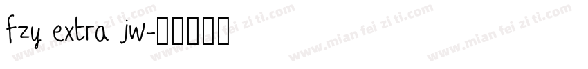 fzy extra jw字体转换